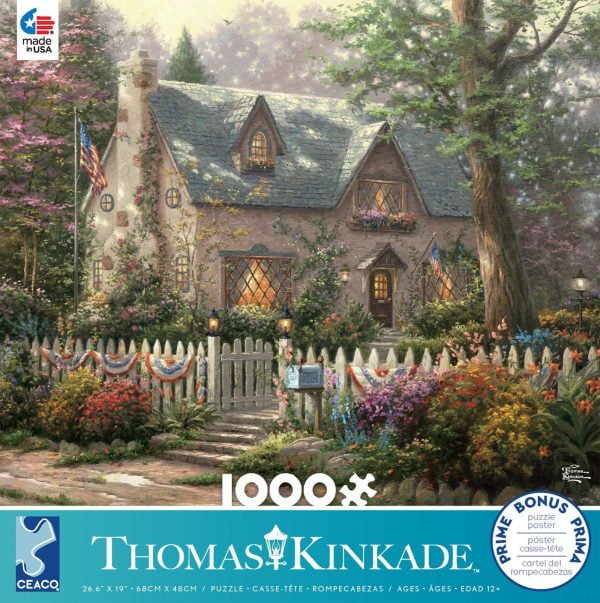 Thomas Kinkade - Liberty Lane 1000 Piece Jigsaw Puzzle - Ceaco