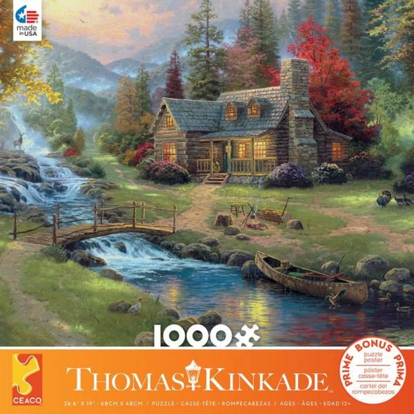 Thomas Kinkade - Mountain Paradise 1000 Piece Jigsaw Puzzle - Ceaco