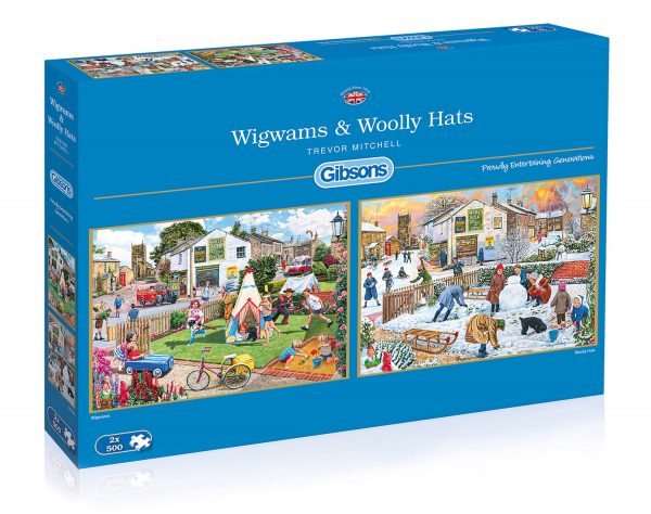 Wigwams & Woolly Hats 2 x 500 Piece Jigsaw Puzzles