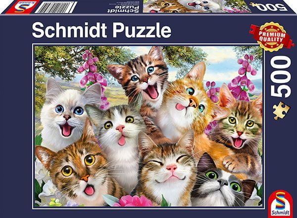 Cat Selfie 500 Piece Jigsaw Puzzle - Schmidt