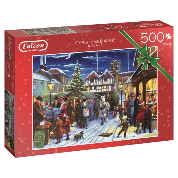 Christmas Market 500 Piece Jigsaw Puzzle - Falcon de luxe