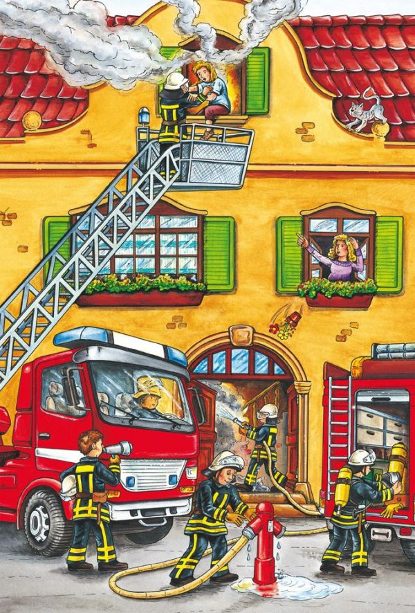Fire Brigade & Police 3 x 24 Piece Jigsaw Puzzle - Schmidt