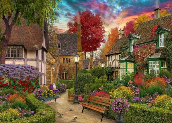 Home Sweet Home S2 - English Garden 1000 Piece Jigsaw Puzzle - Holdson