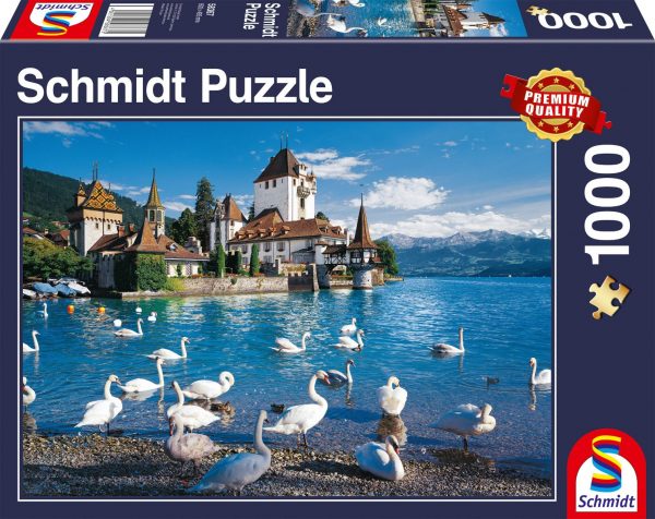 Lakeshore Swans 1000 Piece Puzzle - Schmidt