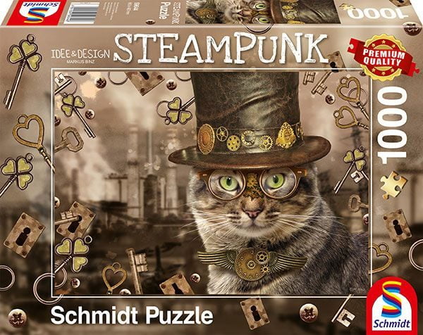 Steampunk Cat 1000 Piece Jigsaw Puzzle - Schmidt