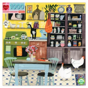 Kitchen Chickens 1000 Piece Jigsaw Puzzle - eeBoo