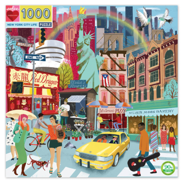 New York City Life 1000 Piece Jigsaw Puzzle - Eeboo