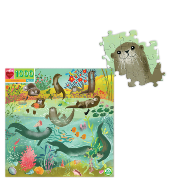 Otter 1000 Piece Jigsaw Puzzle - Eeboo