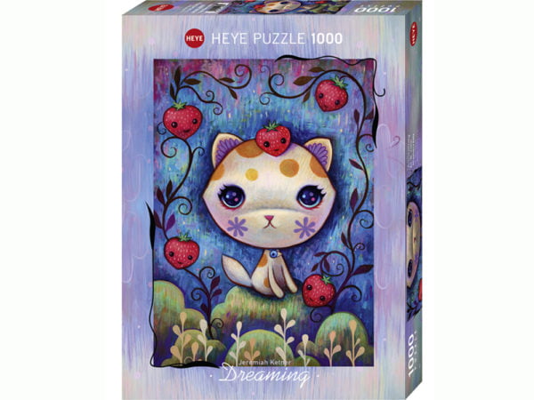 Dreaming - Strawberry Kitty 1000 Piece Puzzle - Heye
