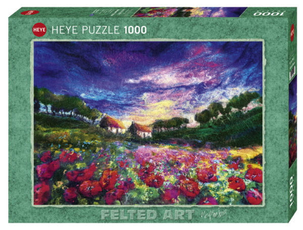 Felted Art - Sundown Poppy 1000 Piece Puzzle - Heye