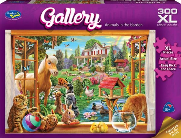 Gallery 6 - Animals in the Garden 300 XL Piece Puzzle - Holdson