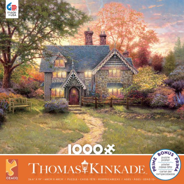 Thomas kinkade - Gingerbread Cottage 1000 Piece Puzzle - Ceaco