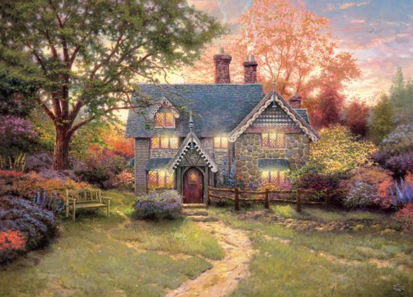 Thomas Kinkade - Gingerbread Cottage 1000 Piece Puzzle - Ceaco