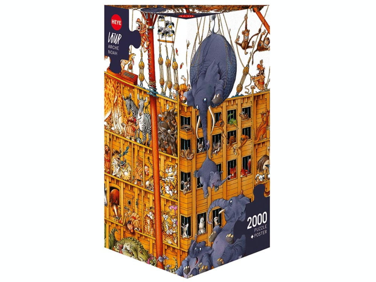 LOUP ARCHE NOAH NOAH S ARK 2000 PIECE JIGSAW PUZZLE HEYE