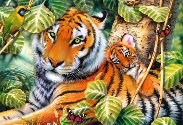 Two Tigers 1500 Piece Puzzle - Trefl