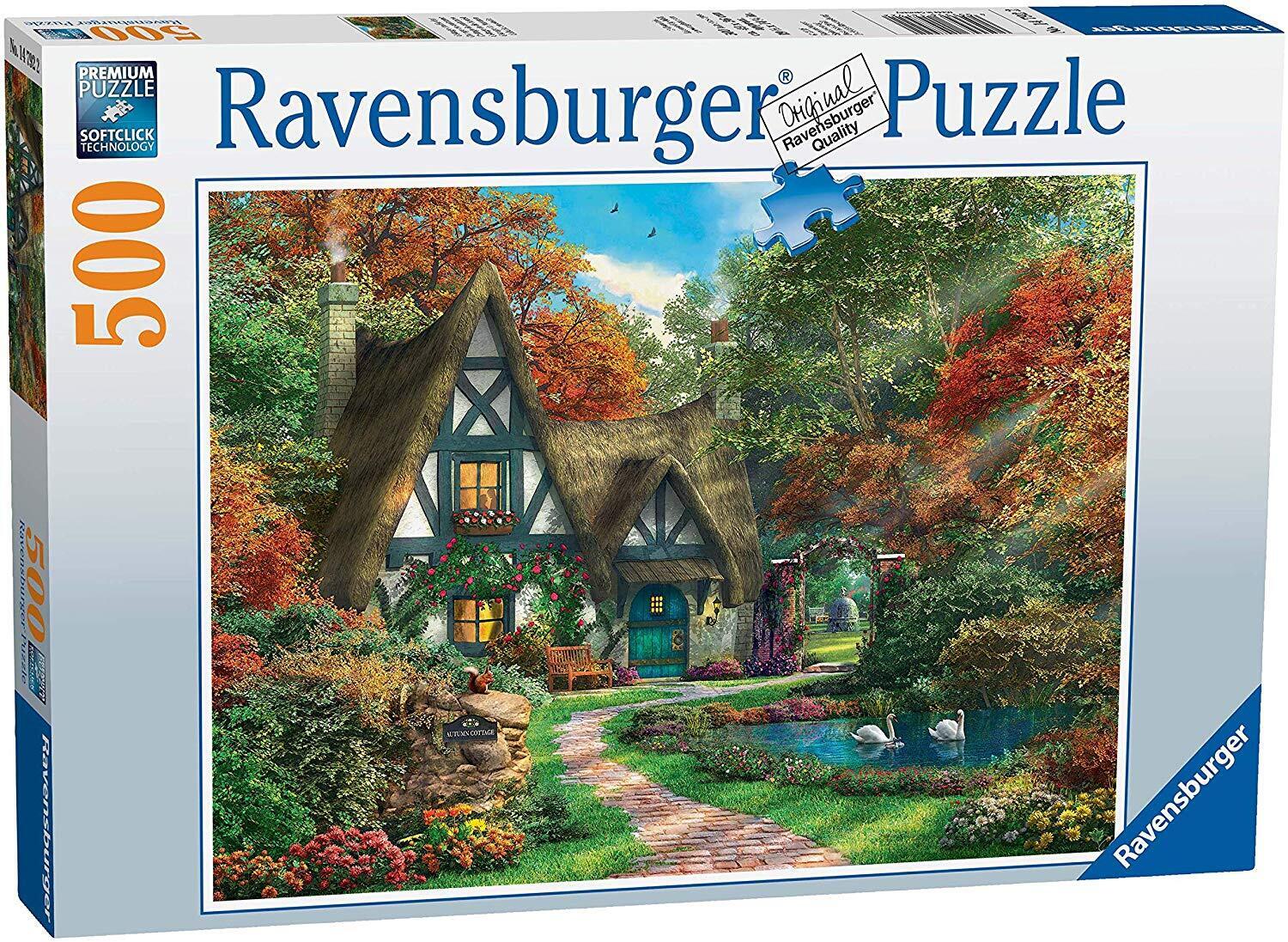 Cottage in Autumn 500 Piece Ravensburger Jigsaw Puzzle (14792-2)