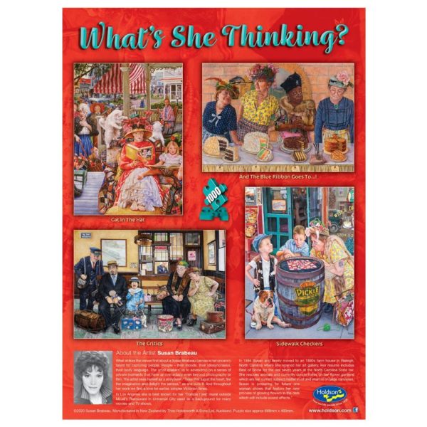 What's She Thinking - Cat in the Hat 1000 Piece Puzzle - Holdson