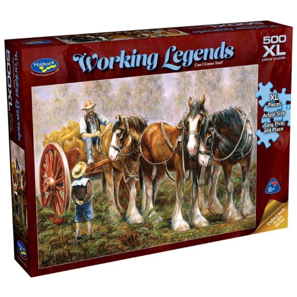 Working legends - Can I Come Too 500 XL Piece Puzzle - Holdson