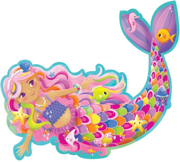 Floor Puzzle - Shimmery Magical Mermaid - Peaceable Kingdom