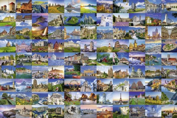 99 Beautiful Places of Europe 3000 Piece Puzzle - Ravensburger