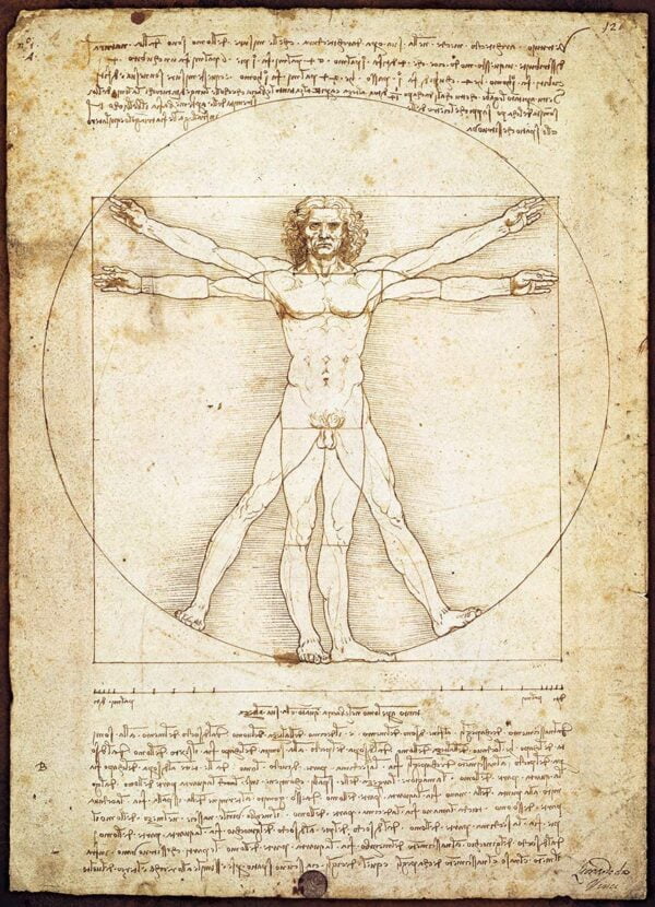 Da Vinci - Vitruvian Man 1000 Piece Jigsaw Puzzle - Eurgoraphics