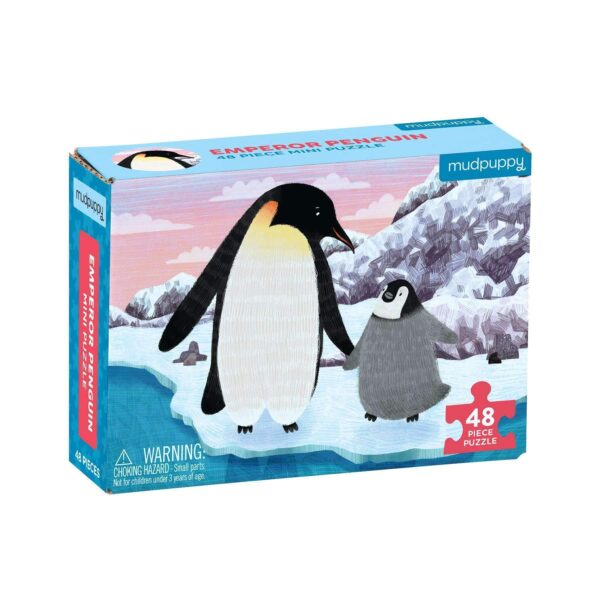 Mini Puzzle - Emperor Penguin 48 Piece Puzzle - Mudpuppy