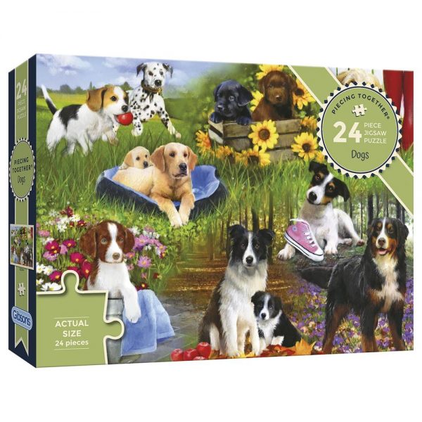 Piecing Together - Dogs 24 EXTRA Large Piece Puzzle - Gibsons