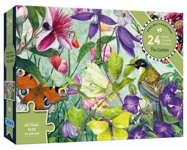 Piecing Together - The Garden 24 EXTRA Large Piece Puzzle - Gibsons