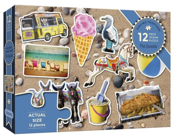 Piecing Together - The Seaside 12 Extra Large Piece Puzzle - Gibsons