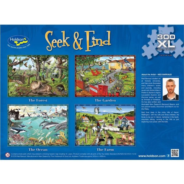Seek & Find - The Forest 300 Extra Large Piece Puzzle - Holdson