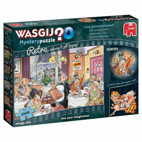 Wasgij Mystery Retro 4 - Live Entertainment 1000 Piece Puzzle - Jumbo
