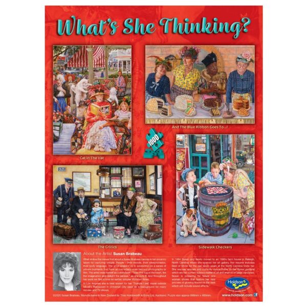 What's She Thinking - Sidewalk Checkers - Holdson