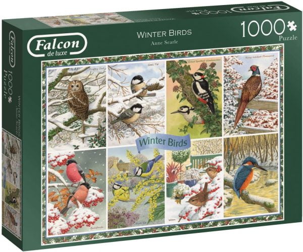 Winter Birds 1000 Piece Jigsaw Puzzle - Falcon de luxe