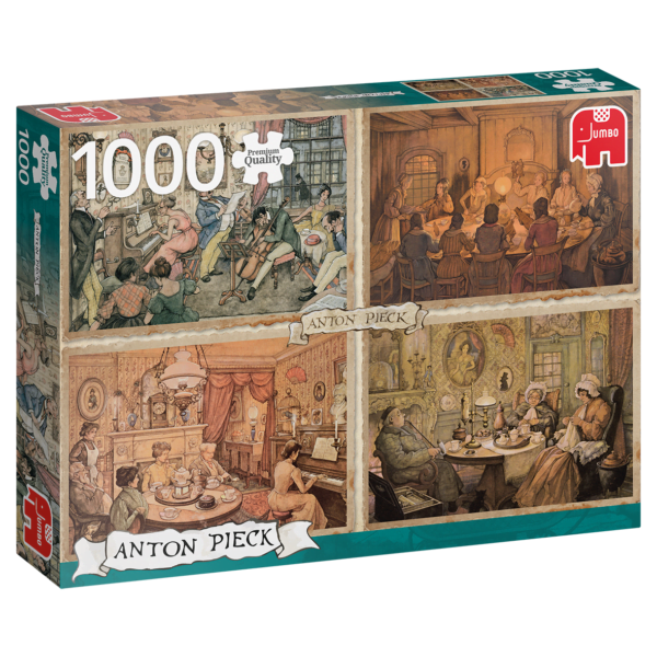 Anton Pieck - Living Room Entertainment 1000 Piece Jigsaw Puzzle - Jumbo
