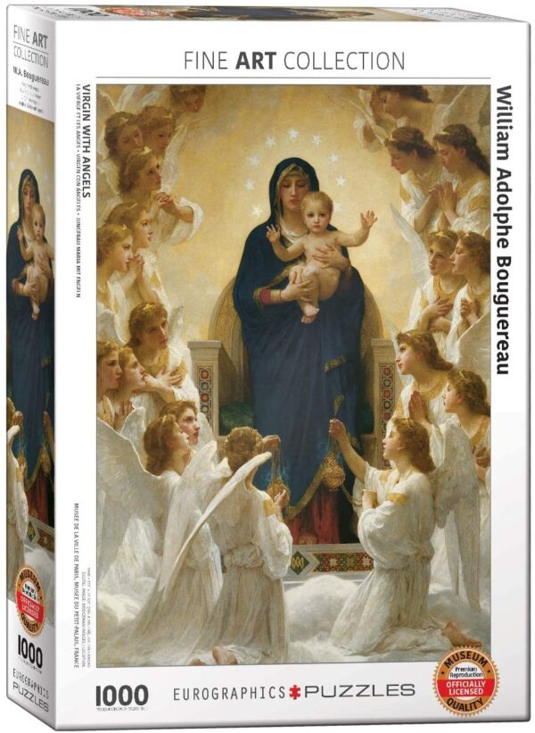 Bouguereau - Virgin with Angels 1000 Piece Jigsaw Puzzle - Eurographics