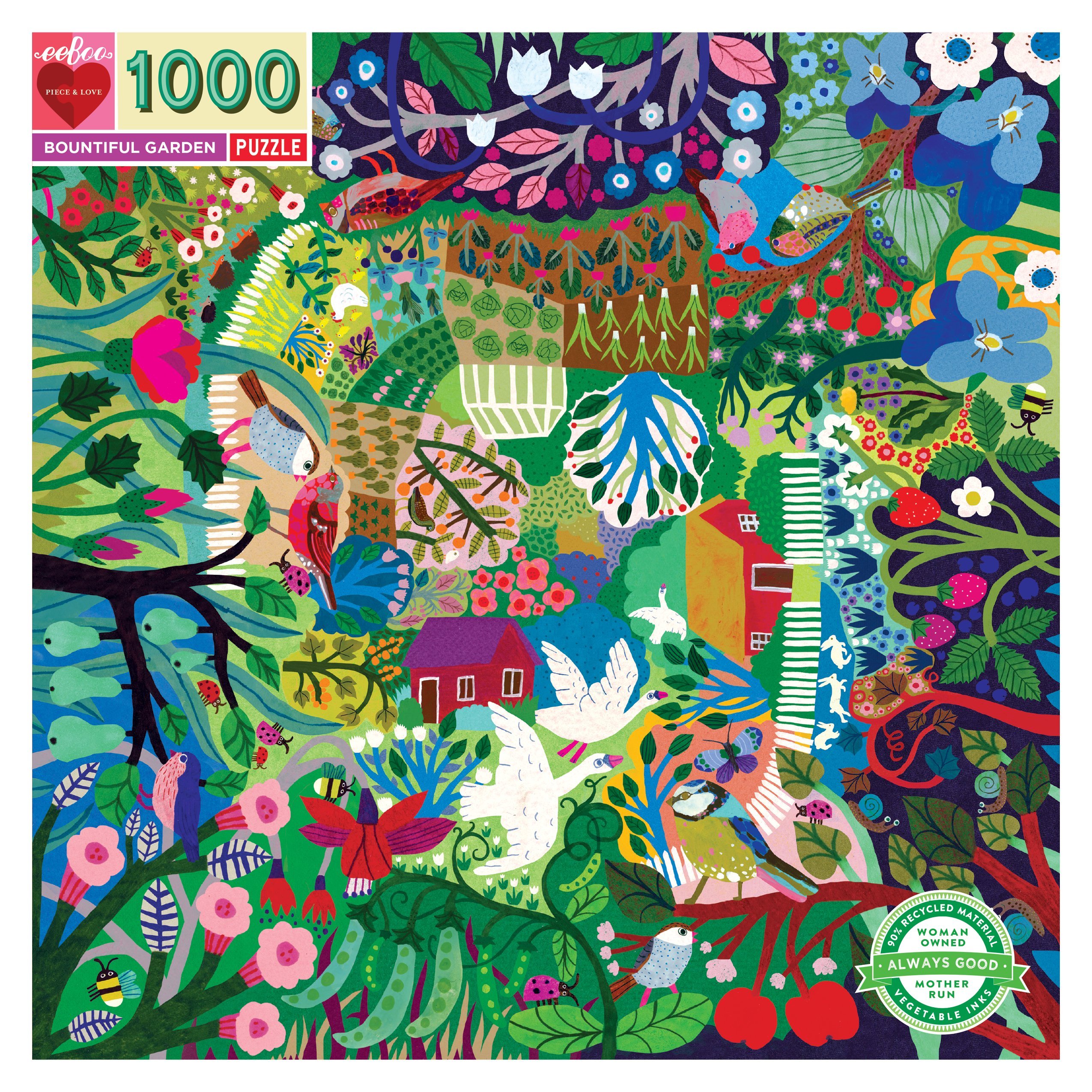 Bountiful Garden 1000 Piece Puzzle - eeBoo