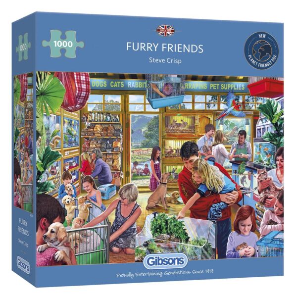 Furry Friends 1000 Piece Jigsaw Puzzle - Gibsons
