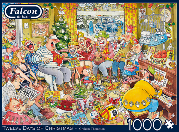 Graham Thompson The Twelve Days of Christmas 1000 Piece Puzzle - Falcon de Luxe
