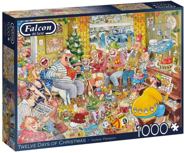 Graham Thompson - The Twelve Days of Christmas 1000 Piece Puzzle - Jumbo