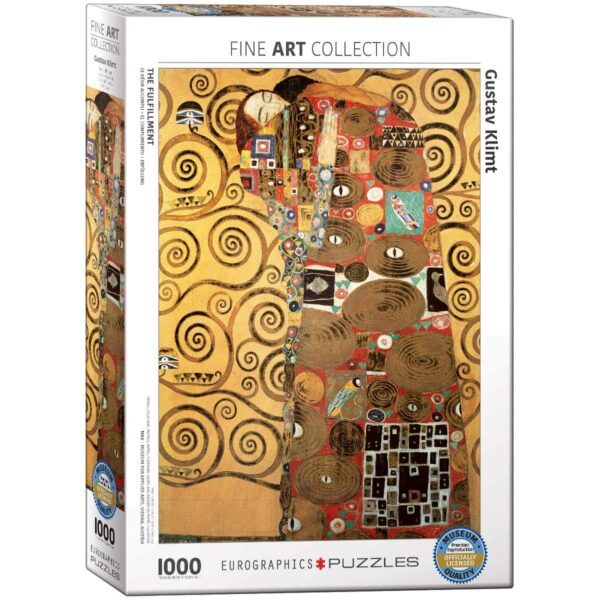 Gustav Klimt - The Fulfillment 1000 Piece Jigsaw Puzzle
