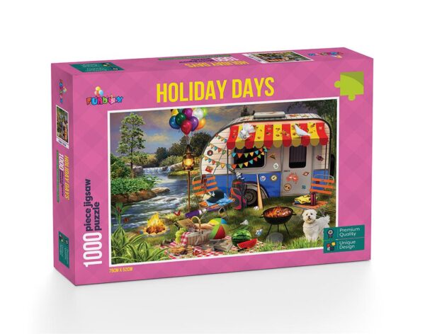 Holiday Days - Caravanning 1000 Piece Jigsaw Puzzle - Funbox