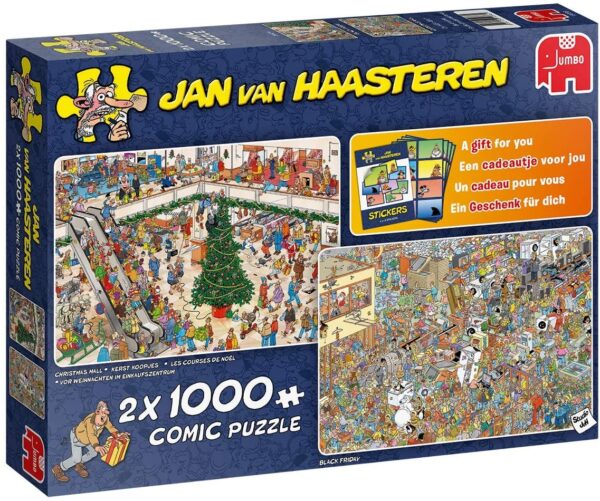 JVH Holiday Shopping 2 x 1000 Piece Jigsaw Puzzle - Jumbo