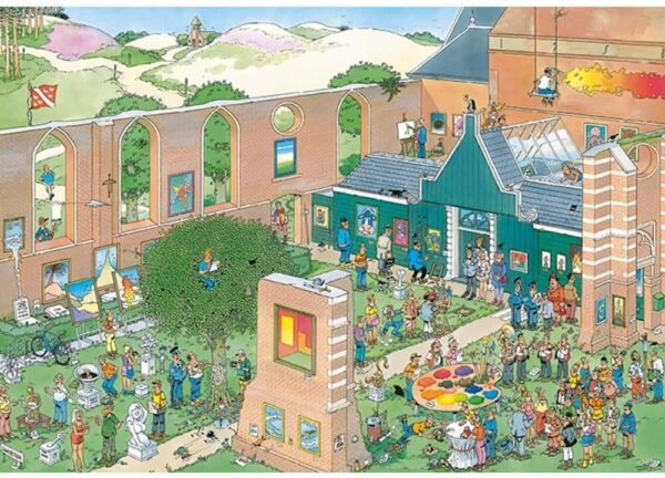 Jan Van Haasteren - The Art Market 2000 Piece Jigsaw Puzzle - Jumbo