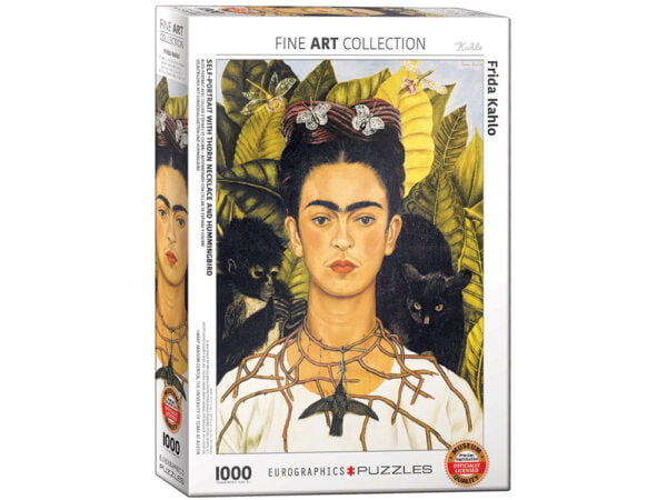 Kahlo - Thorn Necklance and Hummingbird 1000 Piece Puzzle - Eurographics