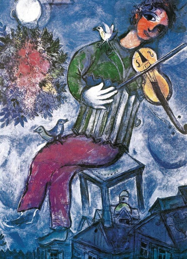 Marc Chagall - The Blue Violinist 1000 Piece Jigsaw Puzzle - Eurographics