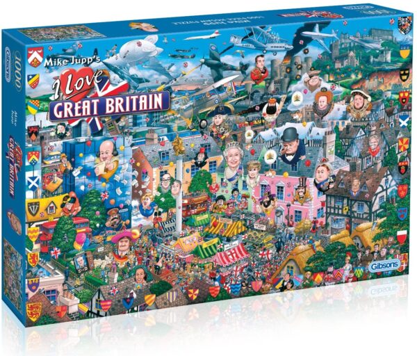 Mike Jupp - I Love Great Britain 1000 Piece Jigsaw Puzzle - Gibsons