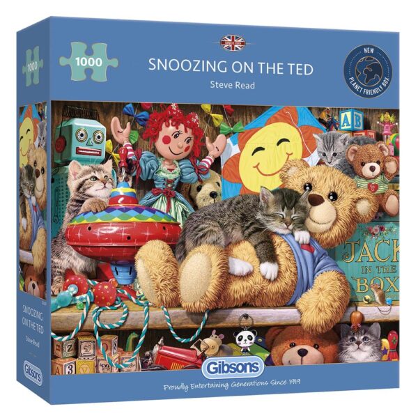 Snoozing on the Ted 1000 Piece Jigsaw Puzzle - Gibsons