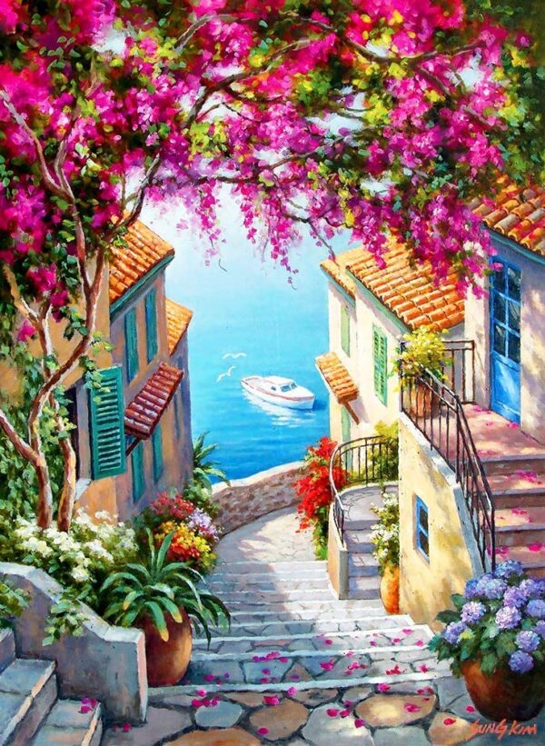 Stairs to the Sea 1000 Piece Jigsaw Puzzle - Anatolian