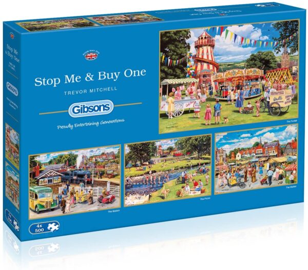Stop Me & Buy One 4 x 500 Piece Puzzle Set - Gibsons