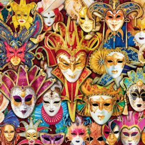 Venetian Masks 1000 Piece Jigsaw Puzzle - Eurographics